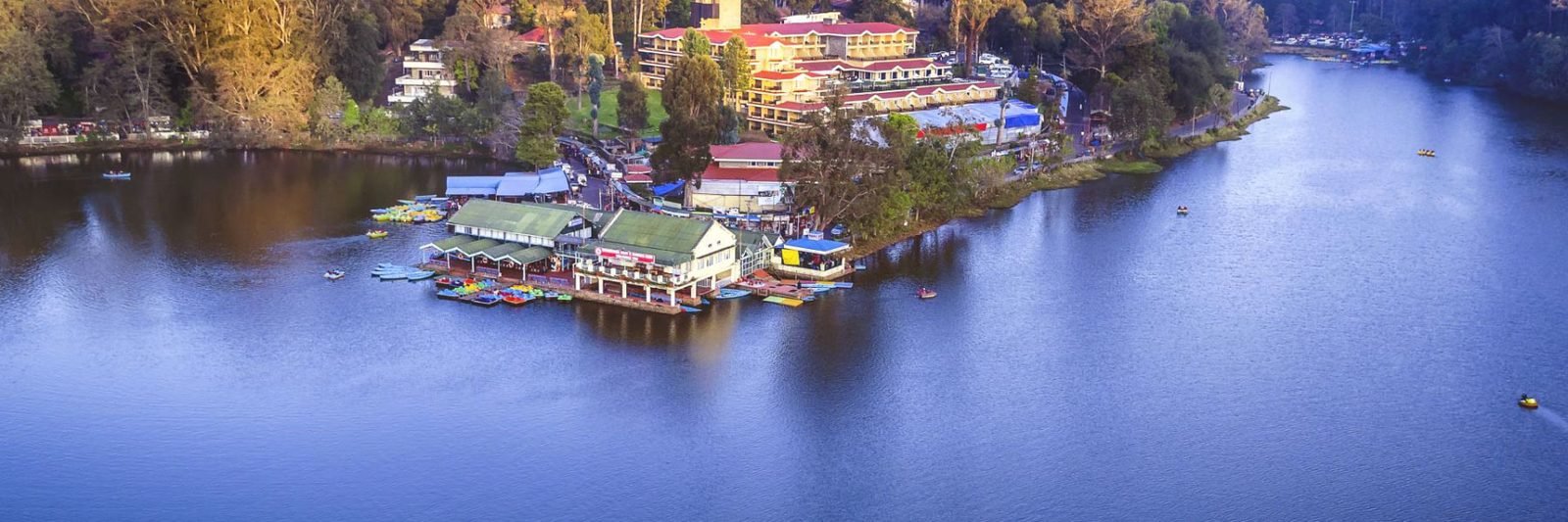 Kodai Lake aerial view, Kodaikanal hill station